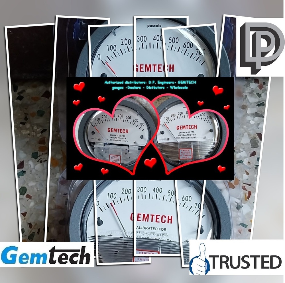 Gemtech_differential Pressure Gauge_distributor For Virudhachalam Tamil Nadu