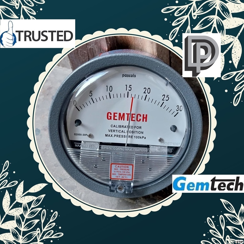 Gemtech I Differential Pressure Gauge I Distributor For By Phule Nagar Uttar Pradesh