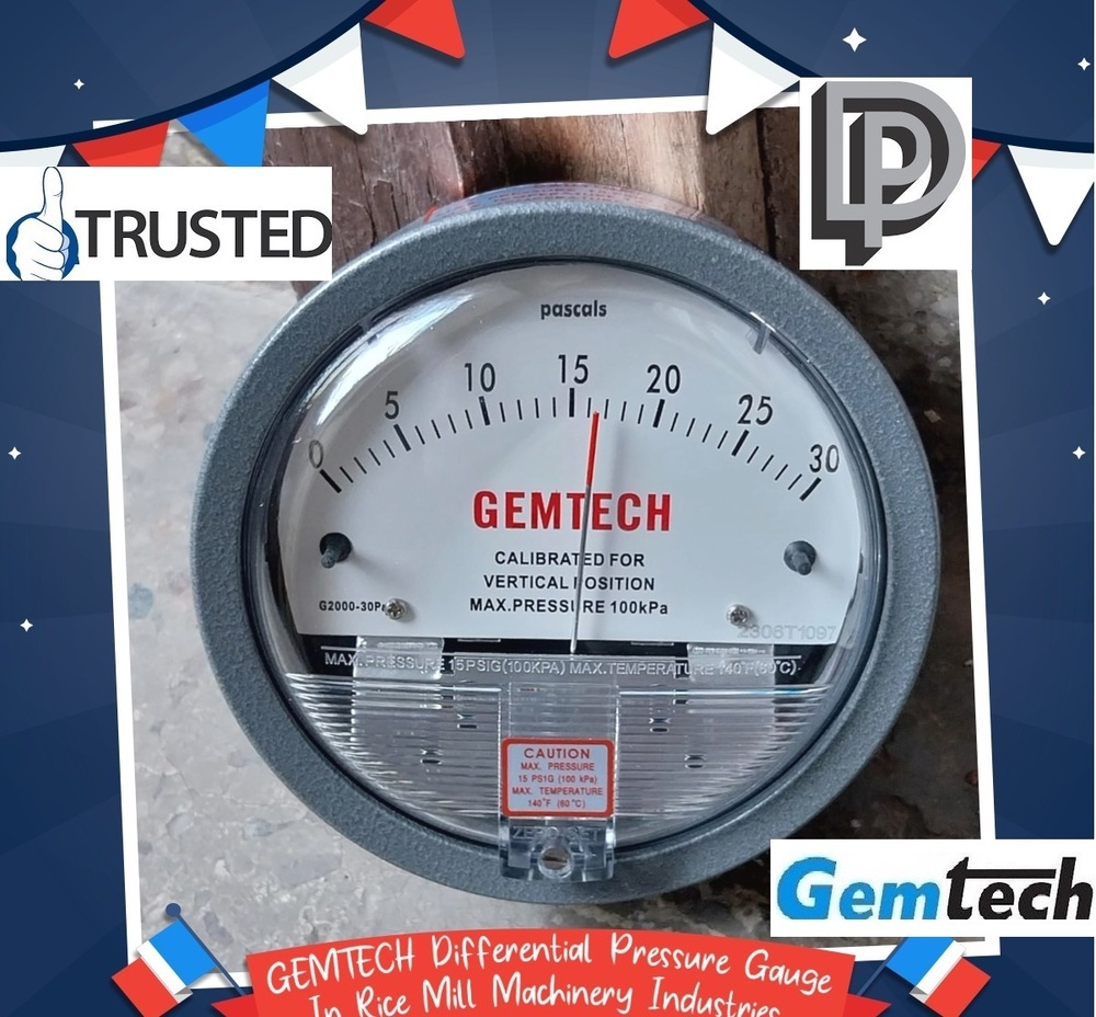 Gemtech I Differential Pressure Gauge I Distributor For By Phule Nagar Uttar Pradesh