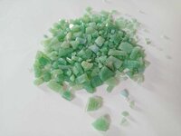 perrot green opaque glass chips 1-9 mm terrazzo table manufacturing used