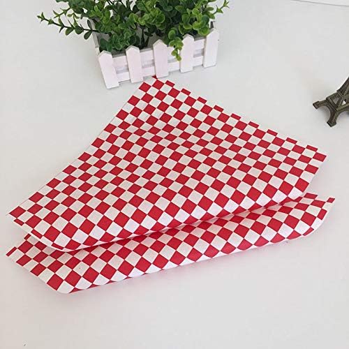 Butter Paper One Side printed red checks 12 X 12 Inch