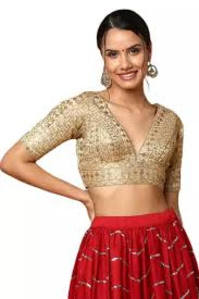 Ladies Party Wear Blouse - Material: Cotton