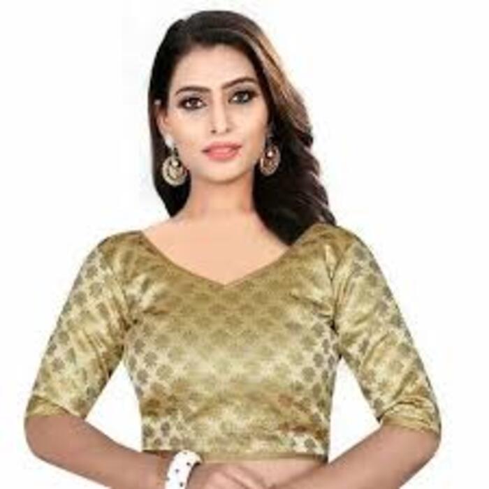 Ladies Party Wear Blouse - Material: Cotton