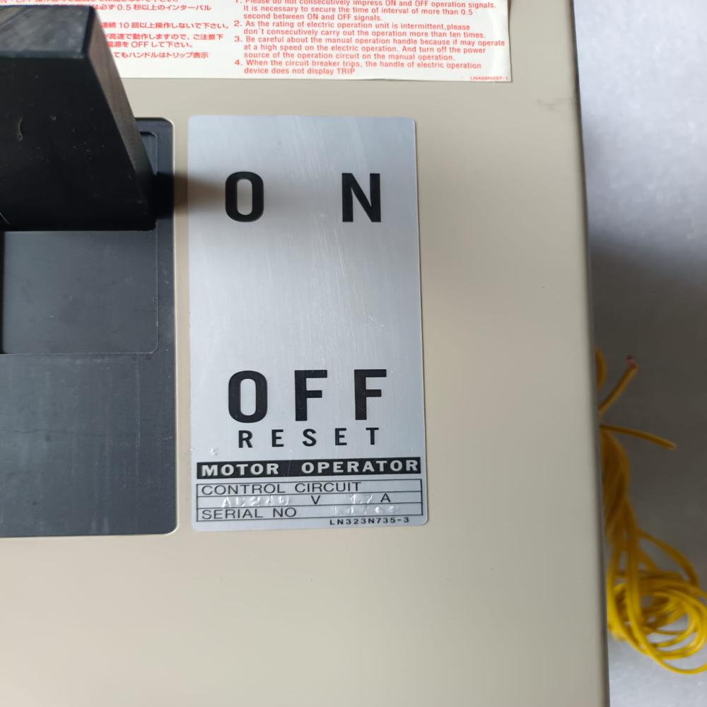 Used Motorized 630amp 4p Mccb Mitsubishi Nf630-Sew 630amp 4p Motorized Mccb