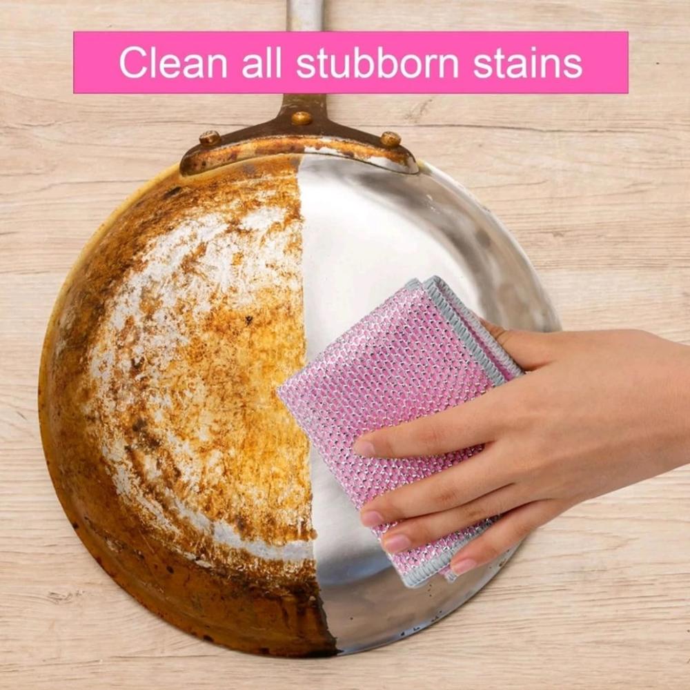 Microfiber and SS Cleaning Cloth