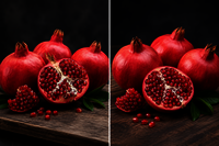 Fresh Pomegranate - Color: Red