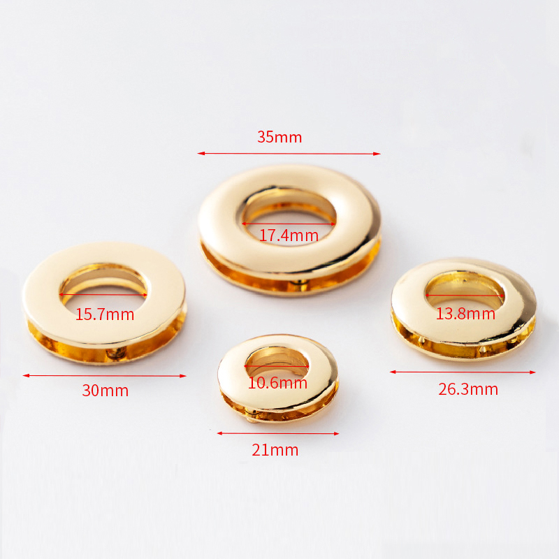 Factory Custom Logo Multiple Size Color Ornamented Metal Eyelets Grommets Button Accessories for Garment or Shoes
