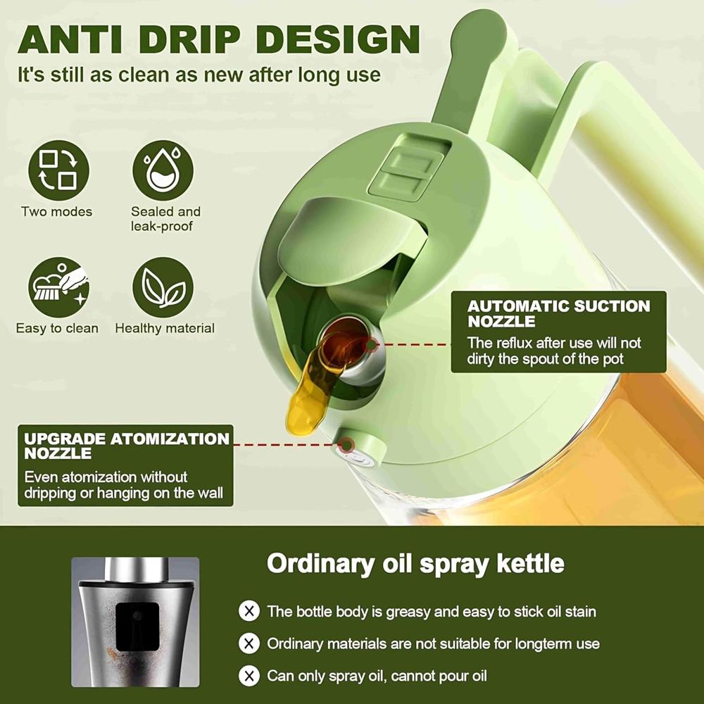 2 in 1 Oil Spray Bottle