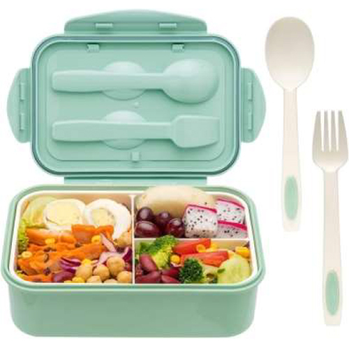 Compartment Lunch Box Green