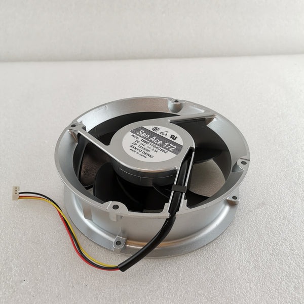 SANACE 109E1724C502 24V DC 2.3A 17251mm METAL Silver Industrial Axial Cooling Fan