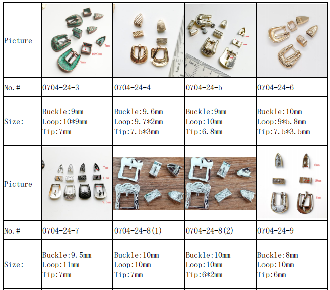 Wholesale Custom Zinc Alloy 3 Piece Buckles Set Western Buckle For Belt And Clothing Gold Nickel Color - Hardness: Strong