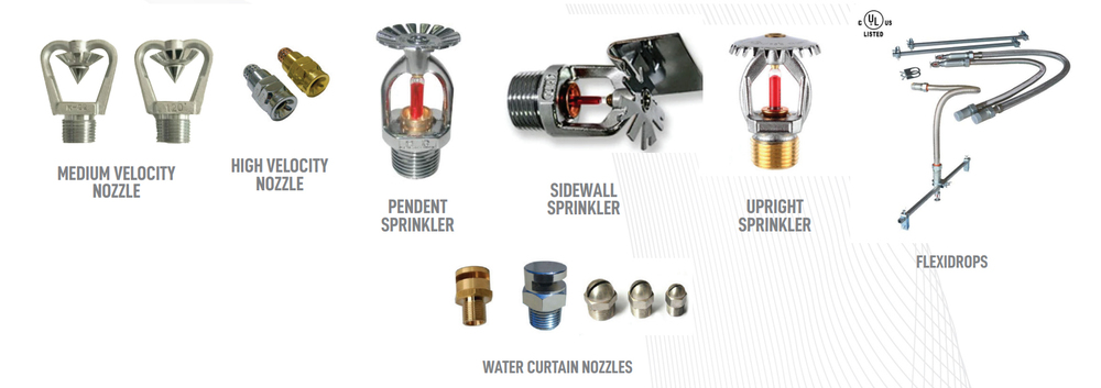 Sprinklers & Flexidrops - Application: Fire Fighting