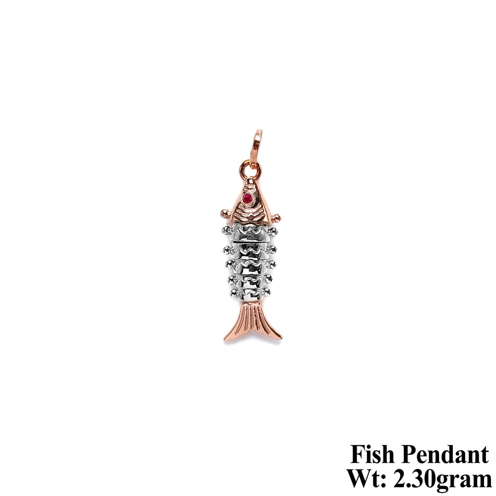92.5 New Design Silver Fish Pendant