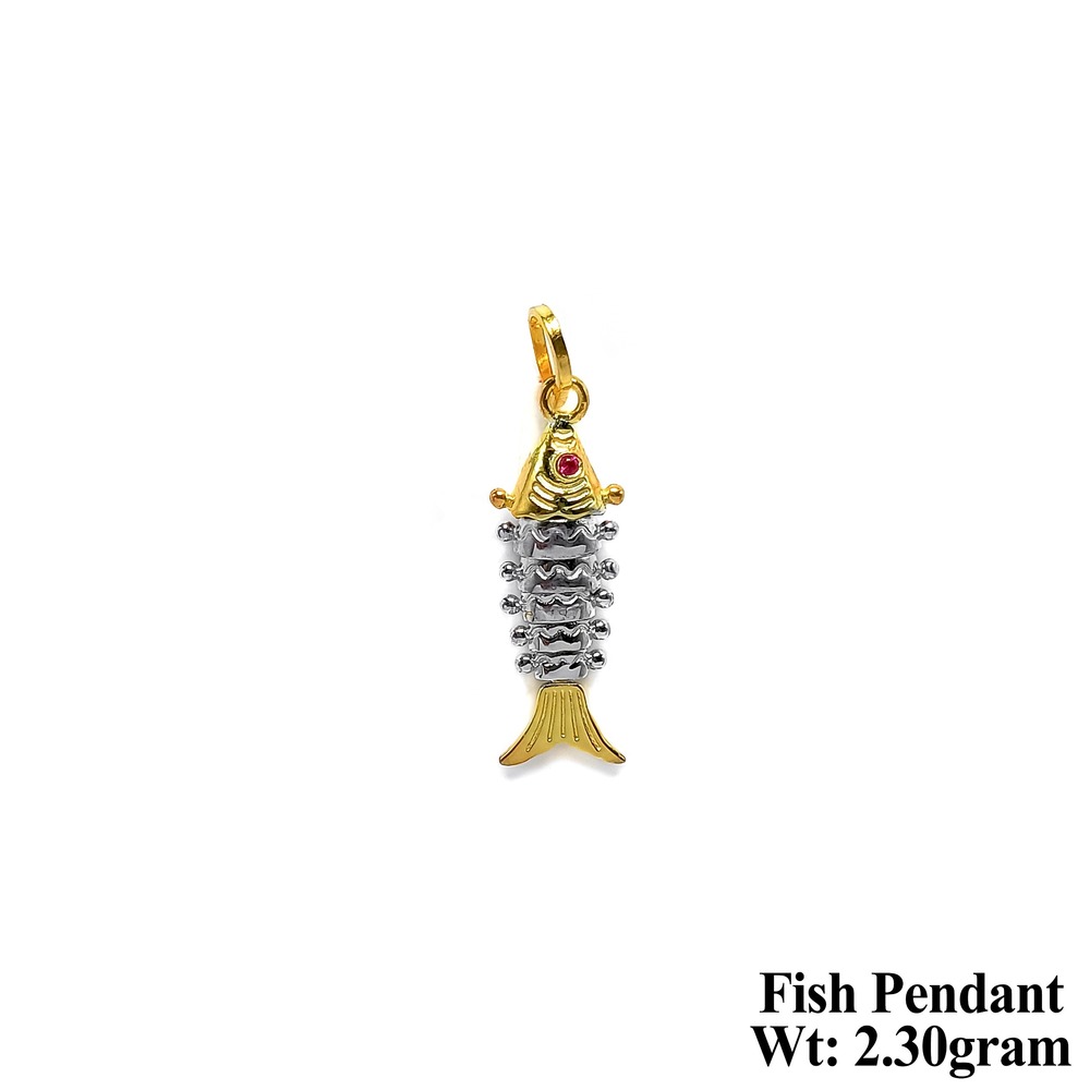 92.5 New Design Silver Fish Pendant