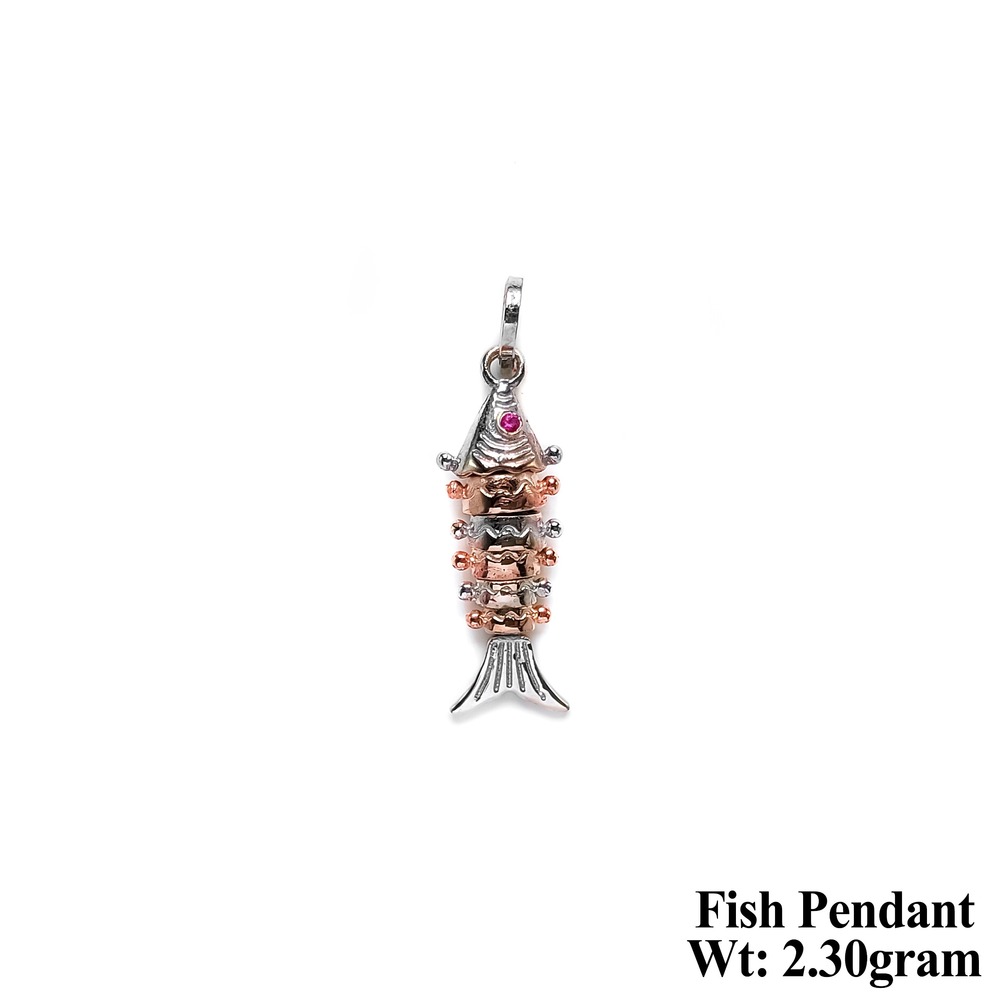 92.5 New Design Silver Fish Pendant