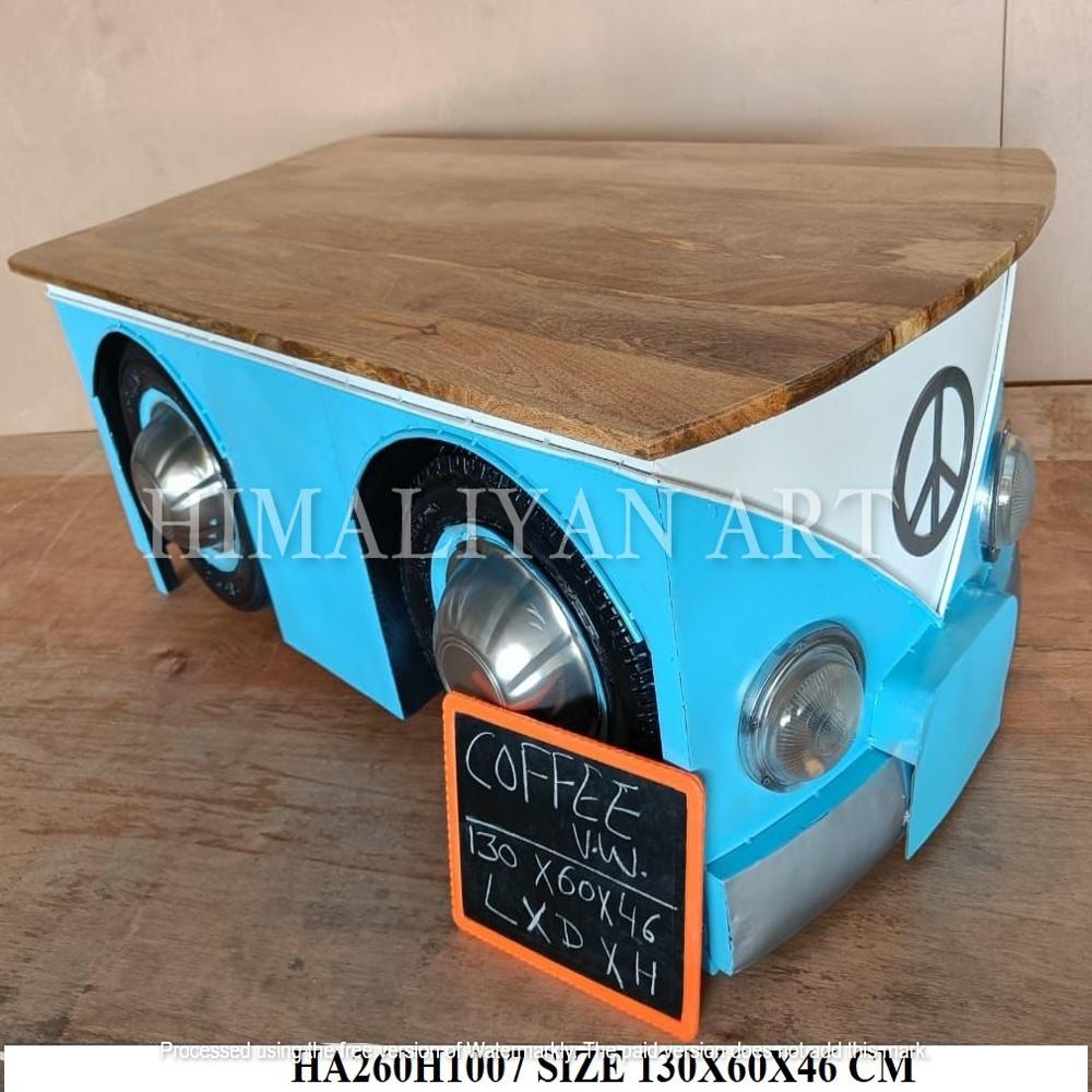 ANTIQUE AUTOMOBILE COFFEE TABLE