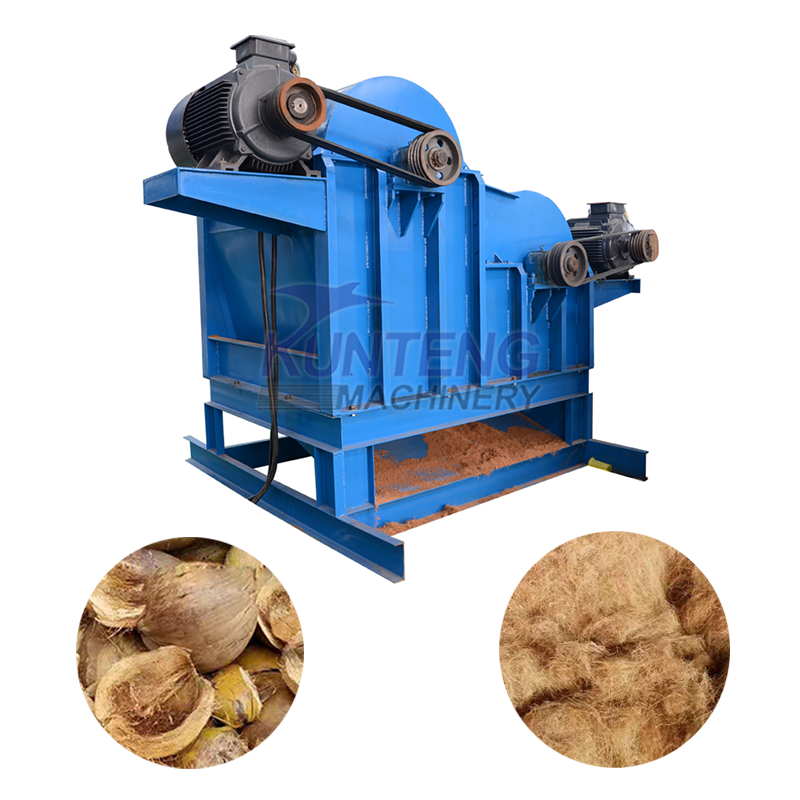 High Capacity Coconut Husk Process Machine Coconut Husks Fiber Extracting Machine