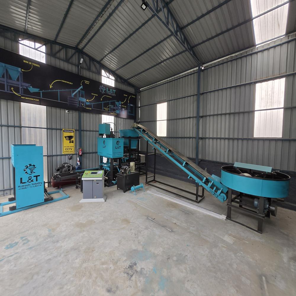Automatic Fly Ash Brick Making Machine- 10 Cavity - Color: Green And Black