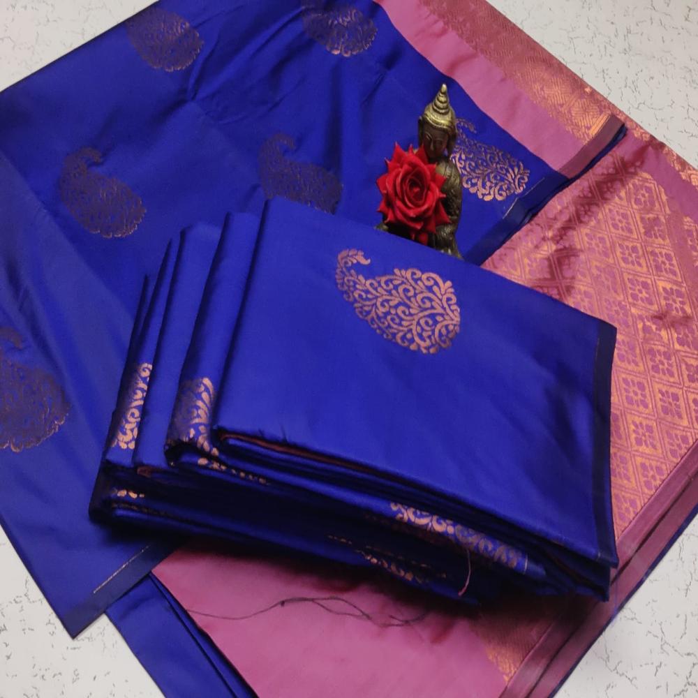 Soft Silk Saree - Color: Multicolor