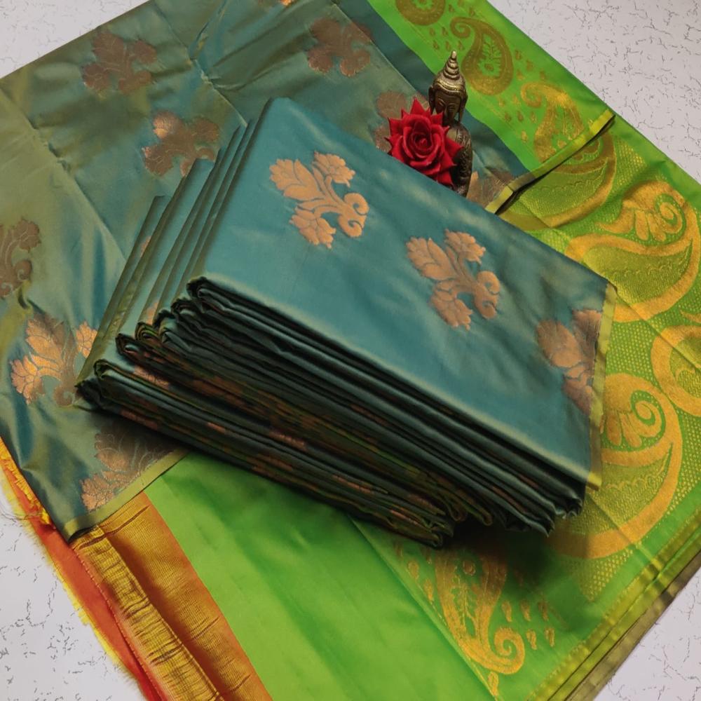 Soft Silk Saree - Color: Multicolor