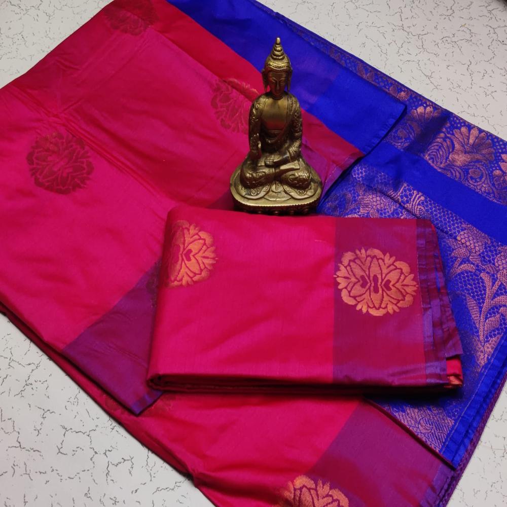 Soft Silk Saree - Color: Multicolor