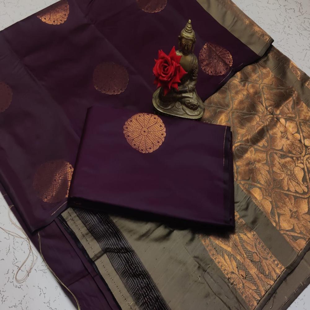 Soft Silk Saree - Color: Multicolor