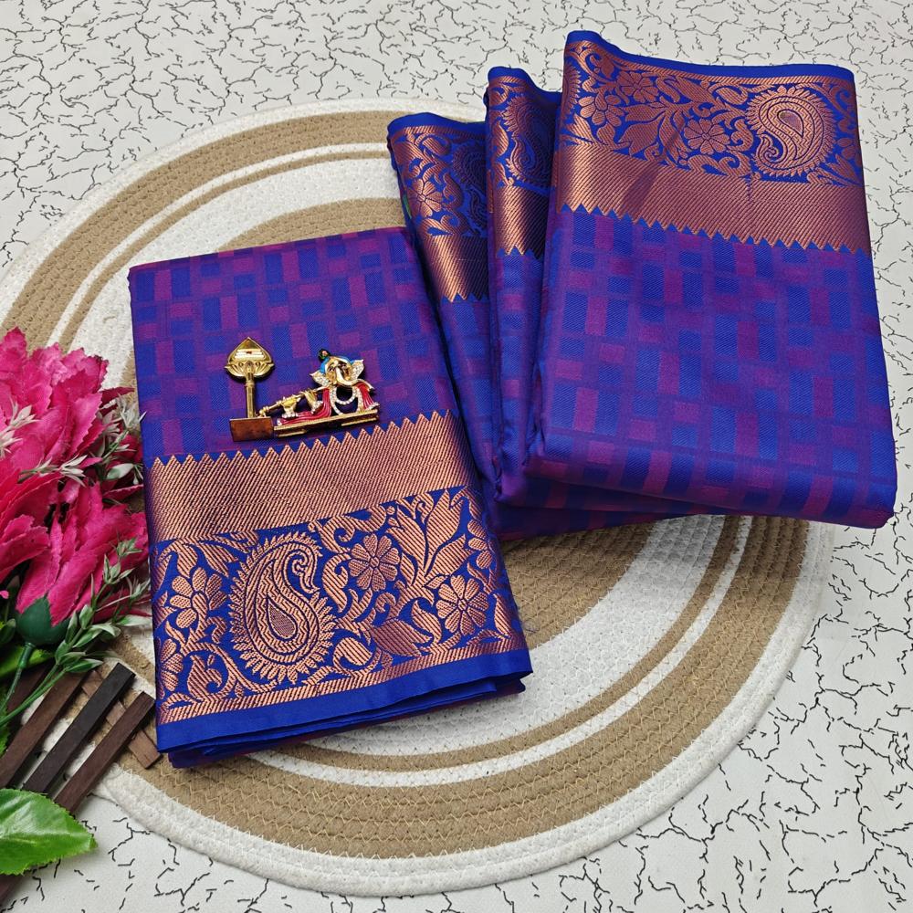 Soft Silk Saree - Color: Multicolor