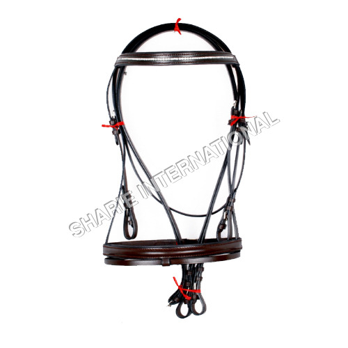 SI-330-R English Bridle Made with High Quality Indian Leather
