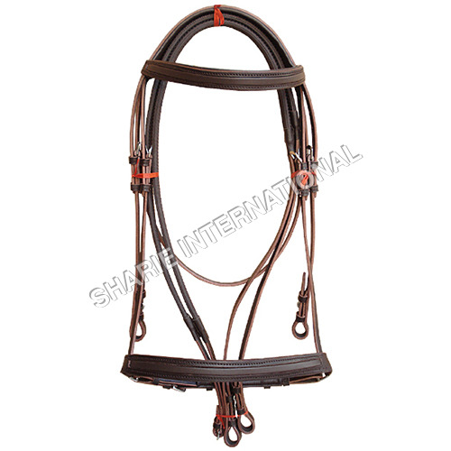 SI-330P English Bridle Made with High Quality Indian Leather