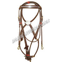 SI-331 C MAXICON BRIDLE Leather Maxicon Bridle ,Made with High Quality Leather with Brass Hardware