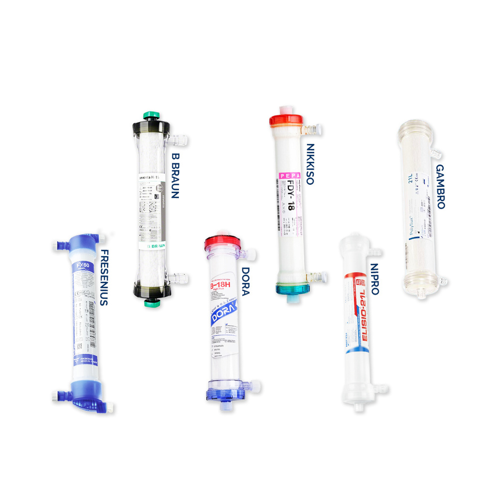 Dialyzer - High Flux Membrane | Enhanced Biocompatibility, Superior Clearance Rate For Middle-sized Molecules, Optimized Particle Filtration
