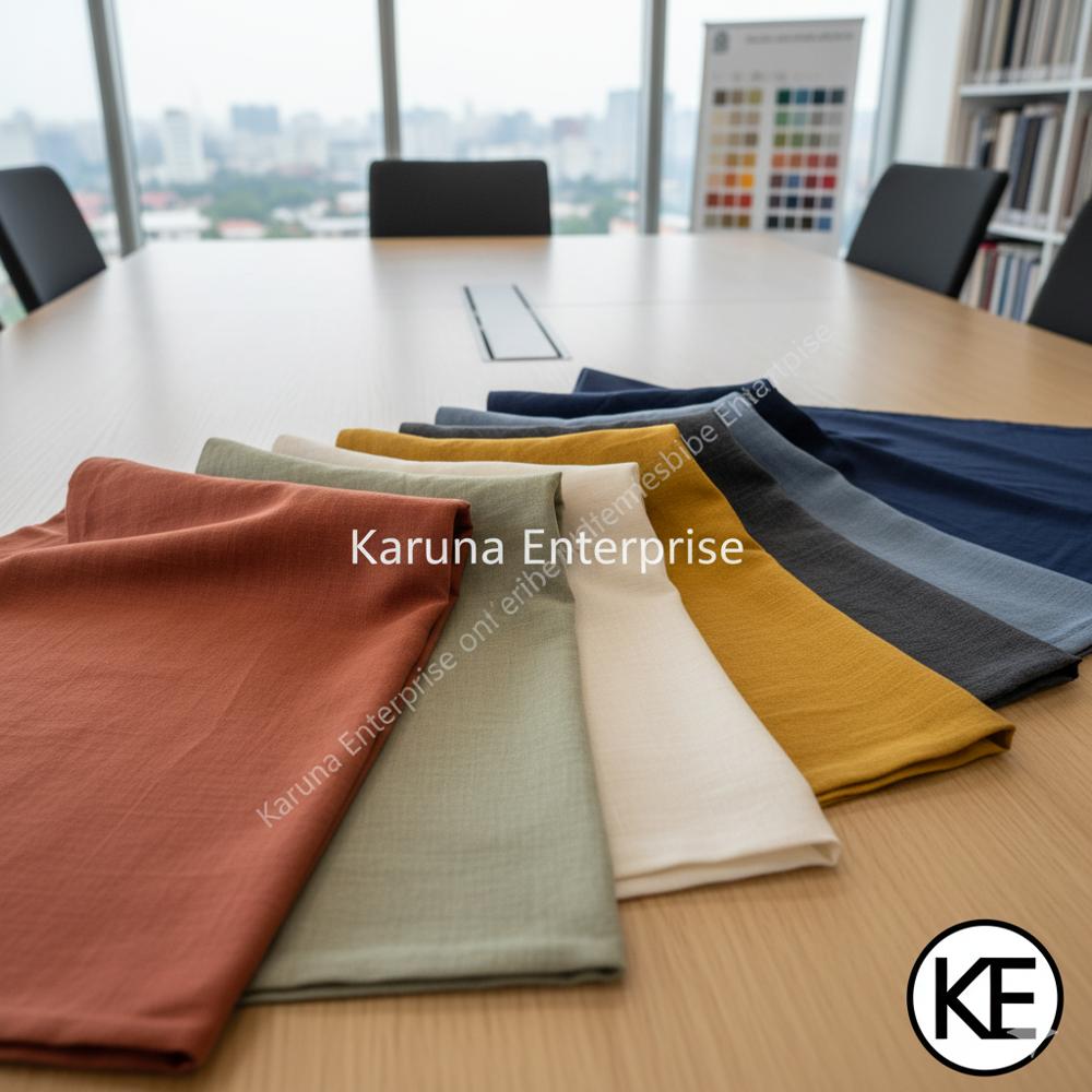 Cotton Linen Fabric - 100% Cotton, 58 Inches, Multicolour | Washable, Plain Style, Printed Texture For Versatile Textile Applications