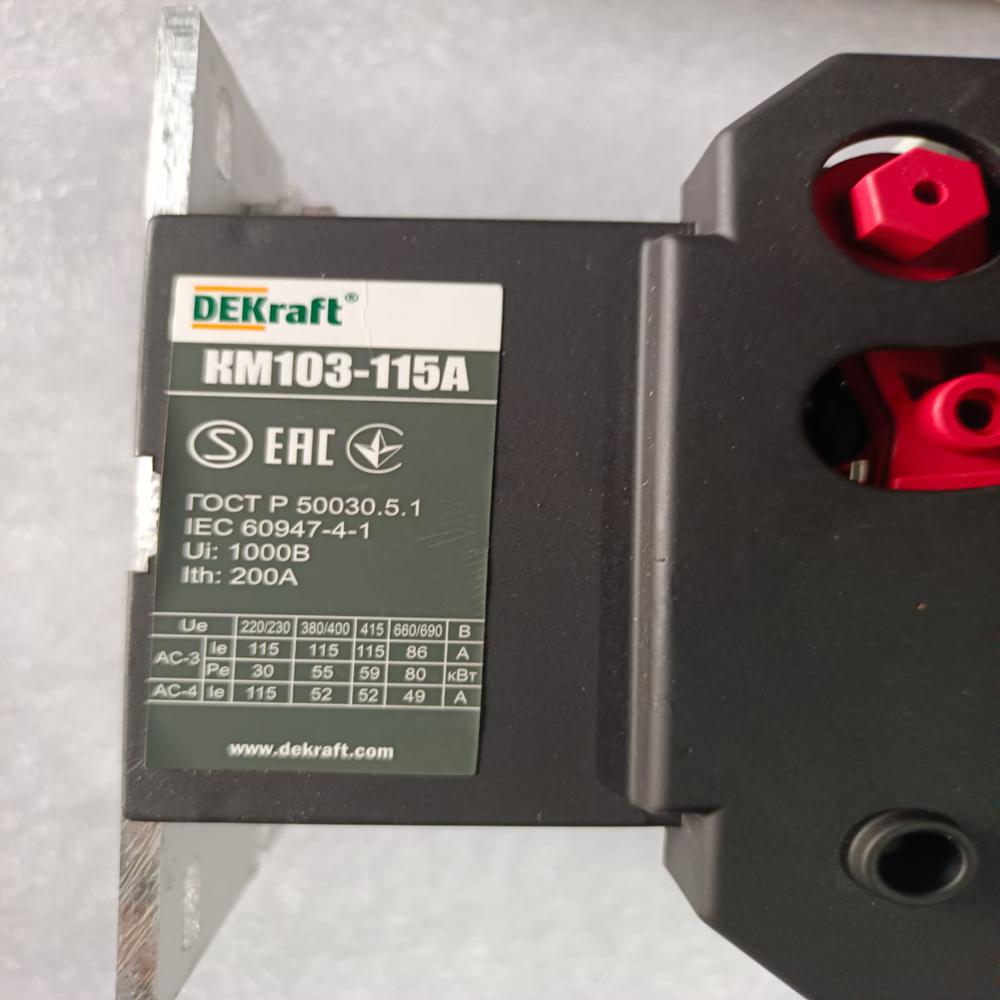 New Dekraft 115 Amp Contactor Power Contactor 220v Km 103