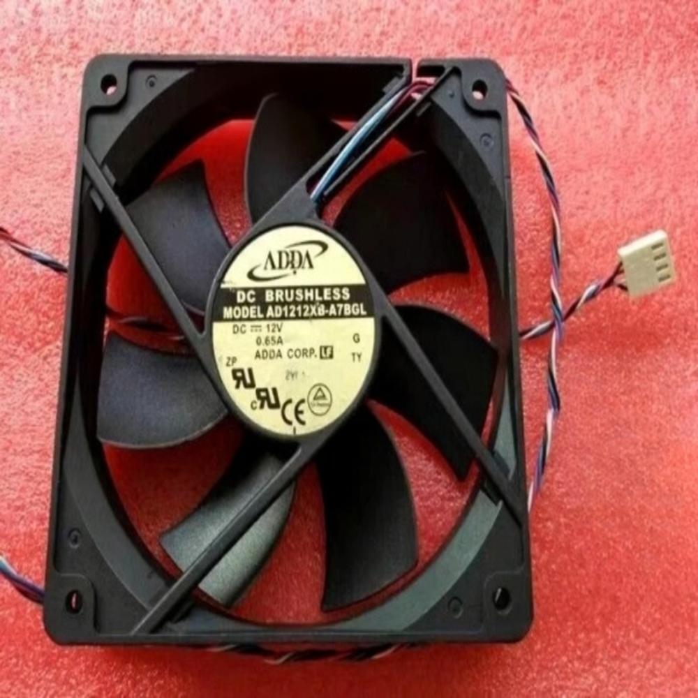 ADDA AD1212XB-A7BGL 12V DC 0.65A 12025mm 12CM 4-Wire Industrial Axial Cooling Fan