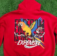Screen plus puff printing hoodie