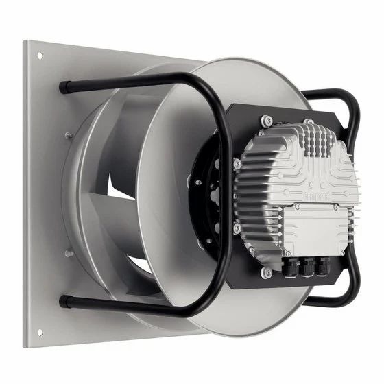 EBM PAPST K3G250-RR02-I8 200VAC 3.3A 750W 25089mm Backward Curved METAL Centrifugal Axial Cooling Fan