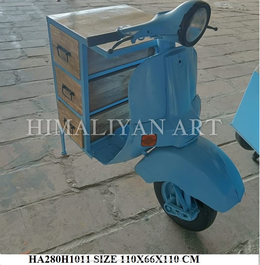 antique scooter table