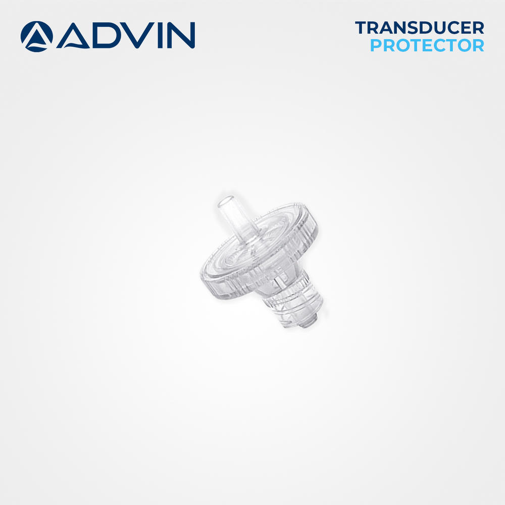 Advin Transducer Protector - Plastic, New | Antibacterial Hydrophobic Barrier, Real-time Operation, Easy Blood Monitoring, Contamination Prevention