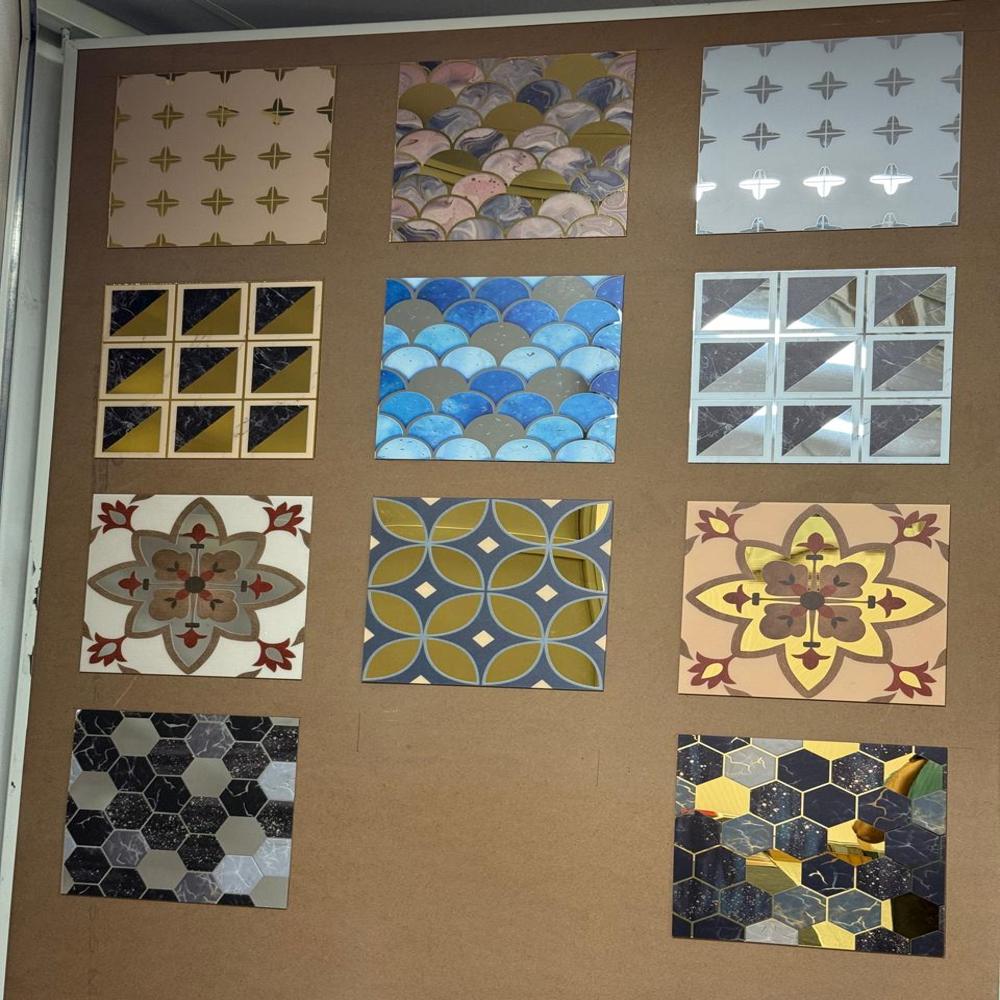 3D Mosaic DUAL- COLOR Wall Elements for Modern Interior Decoration Mosaic Finish for Contemporary Design