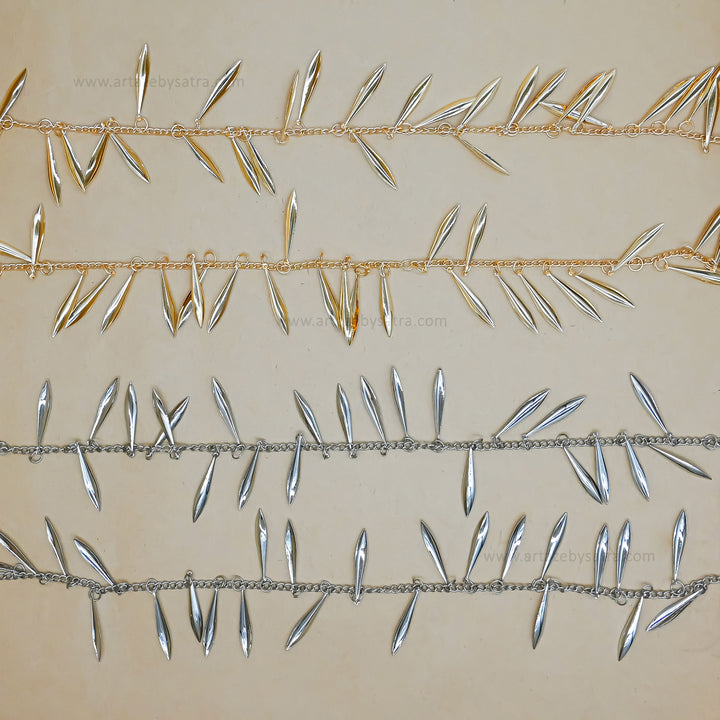 Willow Leaf Shape Iron Chain | Qty : 1mtr | IC28