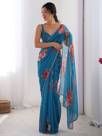HEAVY GEORGETTE  SILK SAREE\