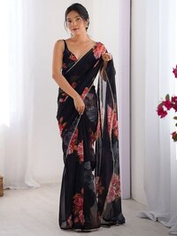 HEAVY GEORGETTE  SILK SAREE\