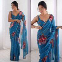HEAVY GEORGETTE  SILK SAREE\
