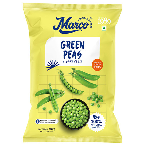 400Gm Marco Frozen Green Peas - Preserving Compound: None