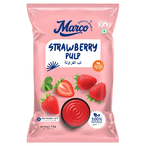 1Kg Frozen Strawberry Pulp - Features: 100% Safe To Use