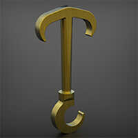 Brass Anchor Hook - Color: Golden