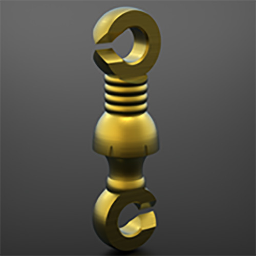 Brass Jorjan Hook - Color: Golden