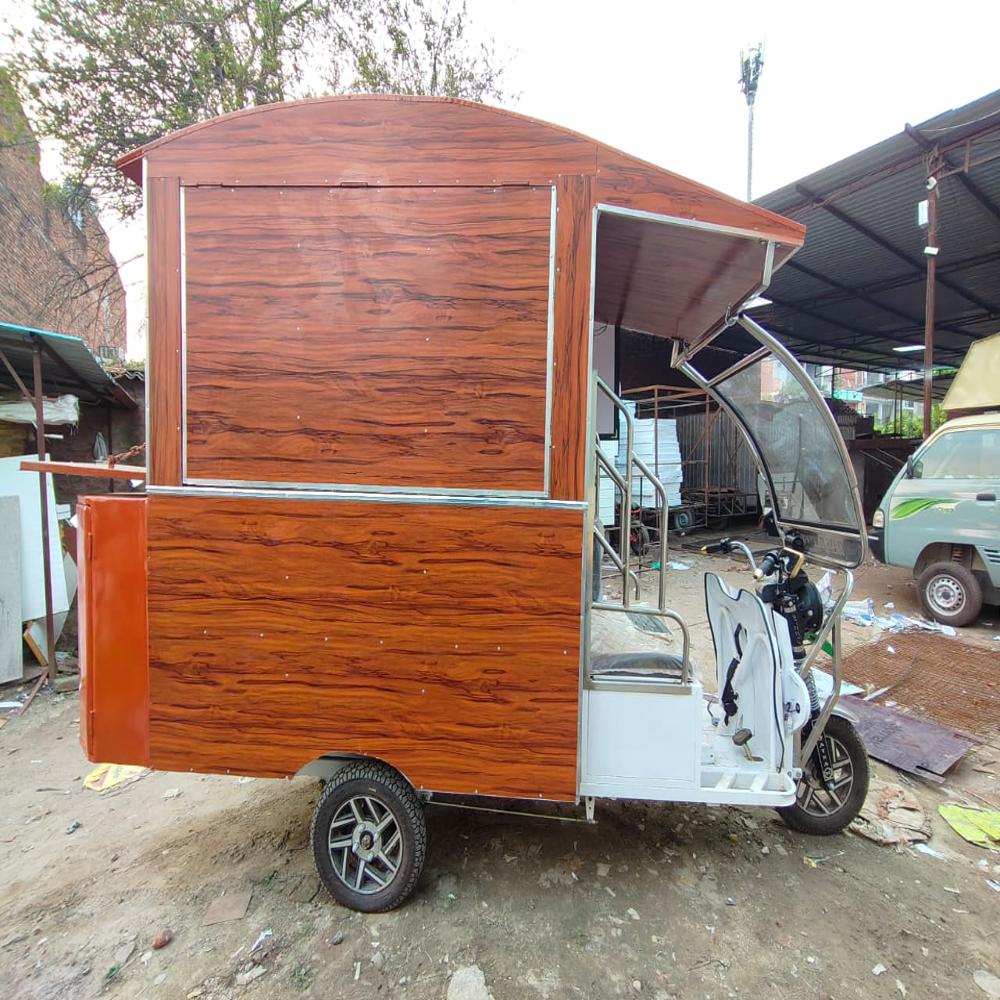 Inside Kitchen E-Rickshaw Food Cart