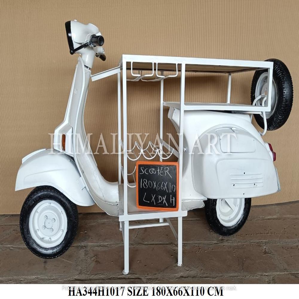 ANTIQUE SCOOTER BAR TABLE