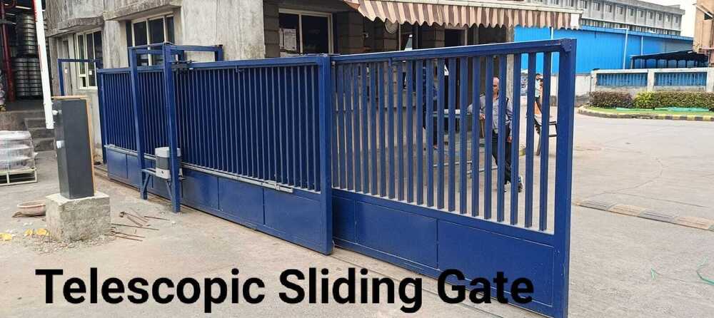 Telescopic Sliding Gate - Color: Blue